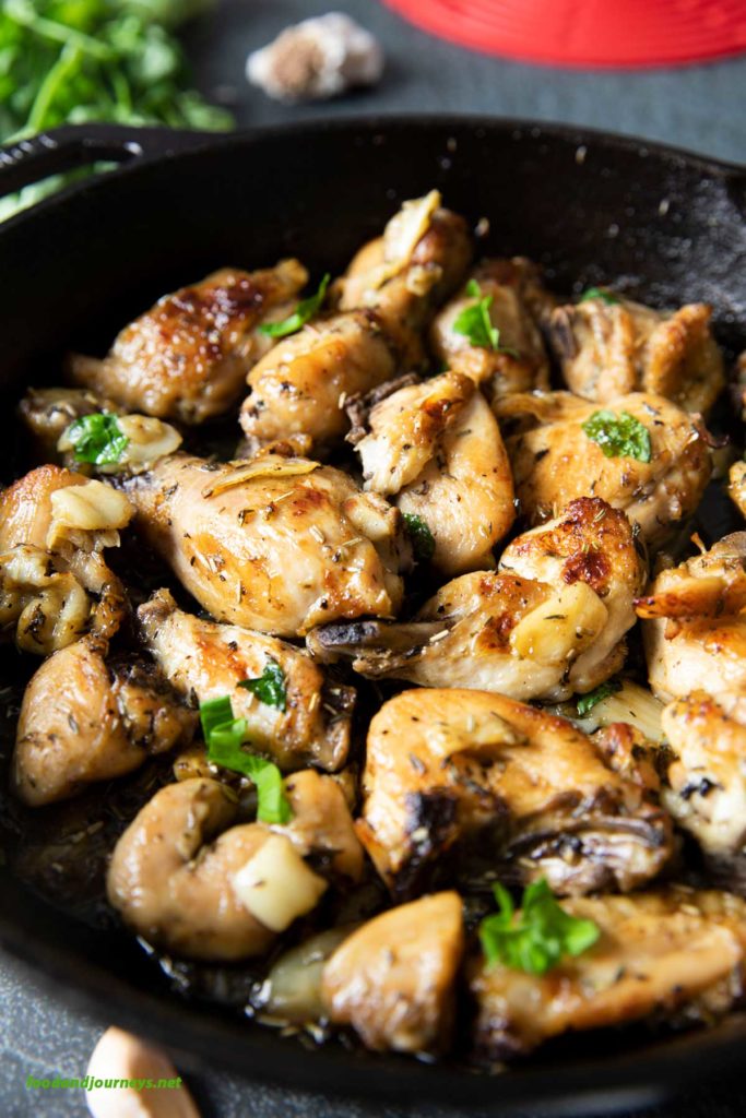 Spanish Garlic Chicken (Pollo Al Ajillo) Food and Journeys®
