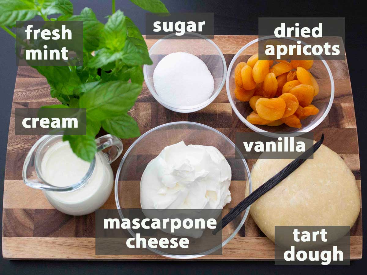 Mascarpone and Dried Apricot Tart Food and Journeys