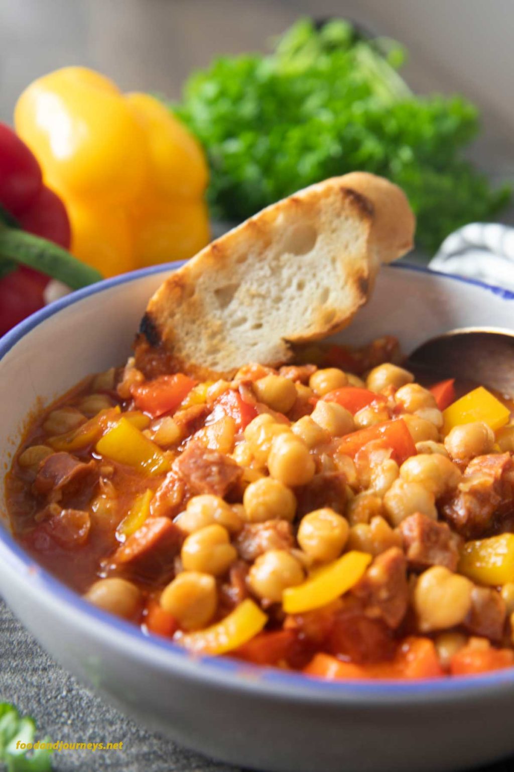 Spanish Chorizo and Chickpea Stew Food and Journeys