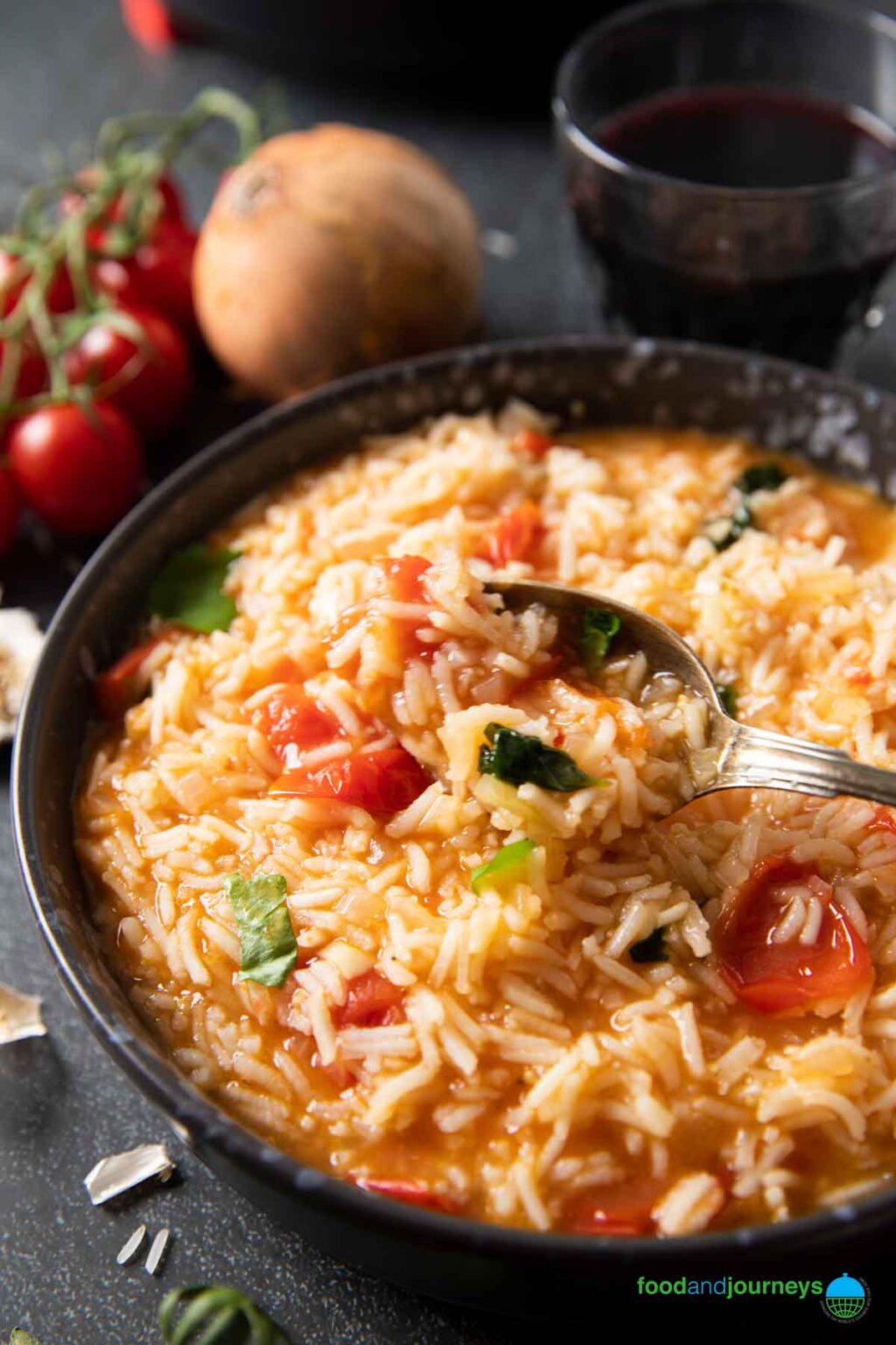 Riz à la tomate portugais
