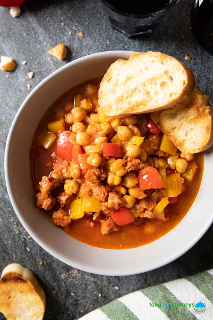 Spanish Chorizo and Chickpea Stew Food and Journeys®